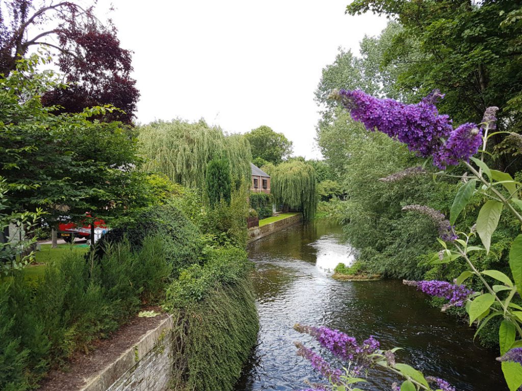 Waterside properties on Retford's River Idle